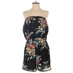 Floral Strapless Romper l SIZE L (8-10)